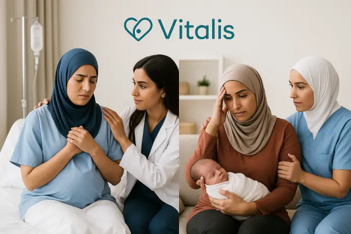 الدعم النفسي اثناء و بعد الولادة