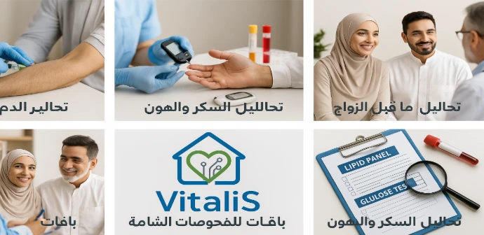 [1033] فحص تحاليل السكر والدهون تشمل 12-تحليلًا مخبريًا